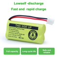 thumbnail image 5 of Batería de repuesto QBLPOWER BT18433/BT28433 2,4 V 500 mAh, 5 of 5