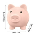 thumbnail image 3 of Lilixerw Small Pig Bank,Unbreakable Plastic Money Bank,Coin Bank Medium Size Piggy Banks,Practical Gifts for Birthday,Christmas, 3 of 9