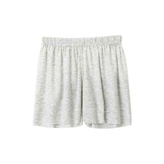 Bxsruta Girls Shorts, Mid Sized Children's Cotton and Linen Leggings for Summer Seamless Shorts for Boys and Girls Solid Color Thin Pants, Gray 3 Years