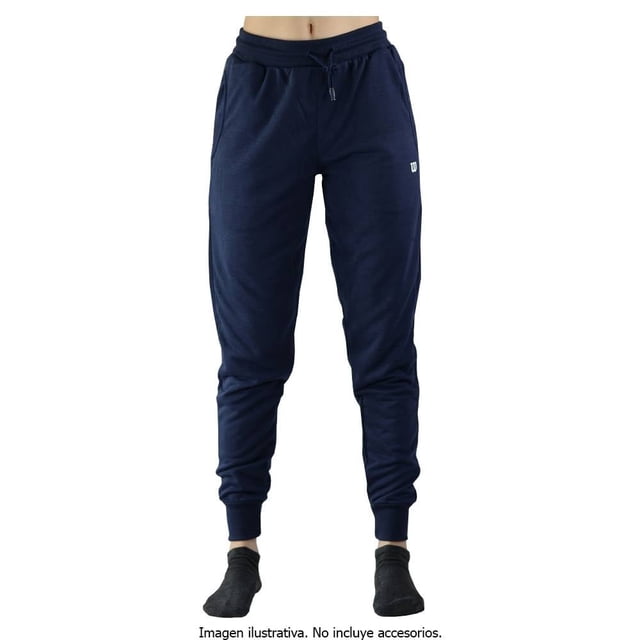 Pantalón Wilson para Mujer, Jogger Deportivo con Agujeta en la Cintura Azul Marino Talla M