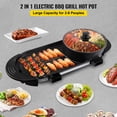 thumbnail image 2 of VEVOR Parrilla Electrica para Barbacoa 2 en 1, Olla Caliente, Portátil, Sin Humo, 2 of 9