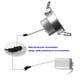 thumbnail image 5 of Bewildely Foco empotrable de luz de techo LED regulable de 4 * 3W Luz blanca fría 100-140V Iluminación y accesorios cálido Bewildely HA024488-02, 5 of 6