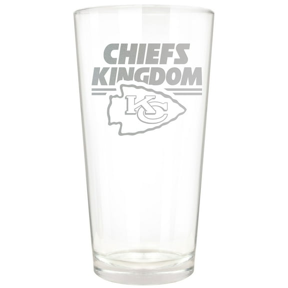 Kansas City Chiefs Etched 16oz. Rally Cry Pint Glass