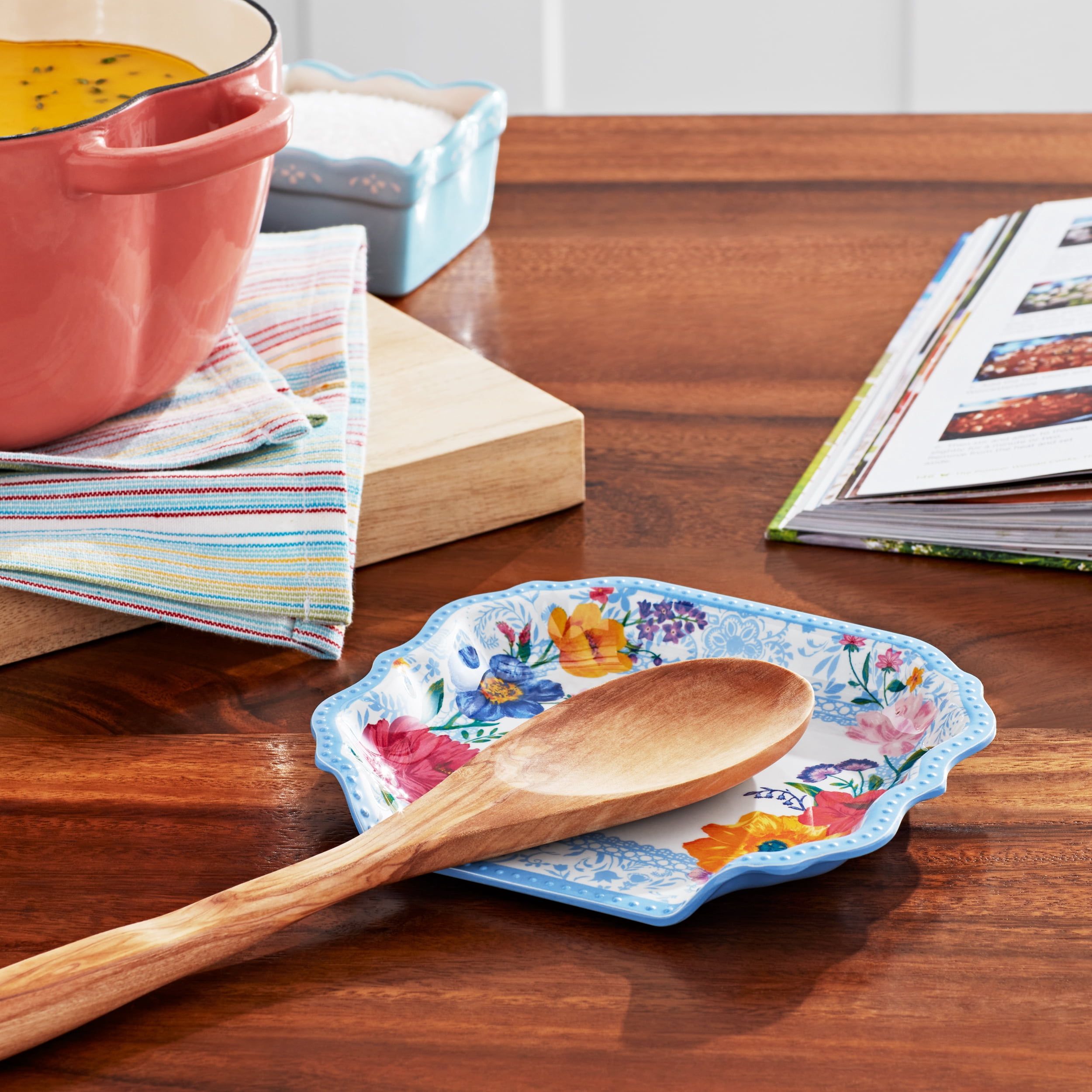 The Pioneer Woman Melamine Spoon Rest, Brilliant Blooms