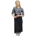 thumbnail image 1 of Phagun Kurta en Coton pour Femmes Tunique Noire Ethnique Manches 3/4 Kurta-6, 1 of 1