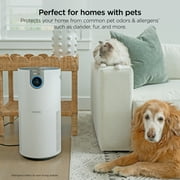 Shark MAX 1000 St Ft True HEPA Air Purifier, NanoSeal, Clean Sense IQ Technology, Captures Pet Hair, Pet Dander, Allergens, HP200 White