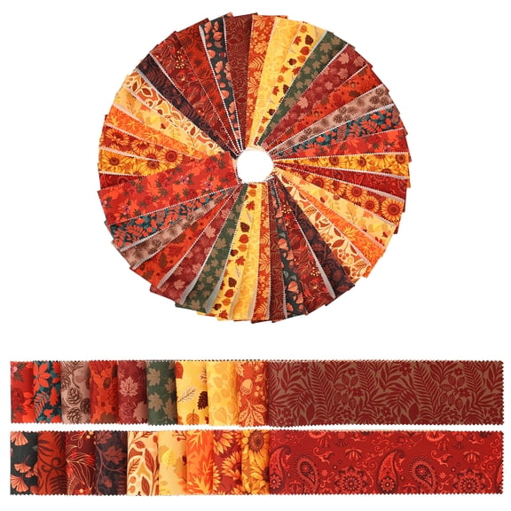 80 Pcs Cotton Jelly Roll Fabric Strips for Quilting, Crafting, and Sewing, 2.56 x 19.69 inch Precut Quilting Fabric Strips Assorted Bundles for Rugs, Quilts, DIY Crafts and Home Decor