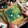 thumbnail image 4 of AUREUO Green Acrylic Paint Set - 8 Colors 0.71 Fl Oz / 21ml Tubes Earth Tone Forest Green Paints for Landscapes Crafts,Gift for Painters, 4 of 7
