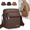 Coffee, variant on Bxaolu Crossbody Bag for Men Shoulder Bag Mens Purse Pu Leather Messenger Bag Gift for Man, Black