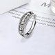 thumbnail image 2 of Ansiedad Anillo Spinner Anillos para Mujeres Hombres Retro Ajustable Fidget Banda Anillos Paz Anillos para Ansiedad Estrés Reliever Boda Promesa JFHHH pequeña, 2 of 5