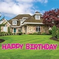 thumbnail image 4 of Happy Birthday Letters Yard Card, 18 Inches High, 13 Pieces with Stakes, Waterproof Corrugated Plastic, Yard Decorations (18-Inches High, Rhodamine Red), 4 of 5
