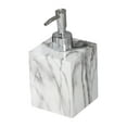 thumbnail image 3 of Fancyes Hand Soap Liquid Dispenser,Marble Texture Soap Dispenser,400ml Resin Salon Dispenser,Pump Soap Container for Countertop Hotel Silvery head white, 3 of 8