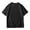 Black, variant on lnmuld Girls Summer Casual Crewneck Short Sleeve Oversized Basic Tee Size:11-12 Years