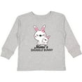 thumbnail image 3 of Inktastic Mimis Snuggle Bunny Easter Girls Long Sleeve Toddler T-Shirt, 3 of 5