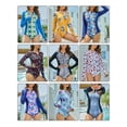 thumbnail image 3 of As Rose Rich Women's Surfing Swimsuits Beach Rash Guard Bathing Suit, L, 3 of 8