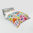 thumbnail image 3 of Ambesonne Cartoon Bedding Set 3 Pcs, Ocean Fauna Design, Twin XL, Multicolor, 3 of 3