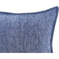thumbnail image 3 of Textured Chenille Lumbar Pillow Covers Pack of 2 Navy Blue 12x20 inches , Solid Cushion Cases For Sofa Accent Chair Couch, Rectangular Small Pillowcases, 3 of 8