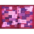thumbnail image 1 of Ahgly Company Indoor Rectangle Abstract Pink Contemporary Area Rugs, 6' x 9', 1 of 4