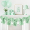 thumbnail image 2 of CuiLiyq Large Black Bow Garland Banners for Coquette Birthday Party Decorations, Bow Themed Birthday Decor for Bridal Shower Bachelorette Party Wedding Supplies (5 Pcs Bows, Green), 2 of 6