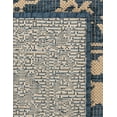 thumbnail image 6 of Unique Loom Outdoor Botanical Collection Area Rug - Allover (9' x 12' 2" Rectangle Blue/Beige), 6 of 7