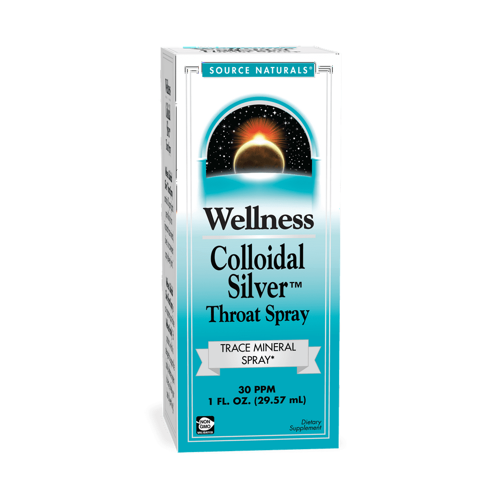 Wellness Colloidal Silver Throat Spray, 30PPM, 1 Fluid Ounce Walmart