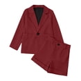 thumbnail image 5 of Kogui Girls Clothing Sets Multi Color Solid Color Long Sleeve Blazer Shorts 2pc Soft Breathable Outfit Clothing Set Spring Fall 5T 6T, 5 of 8