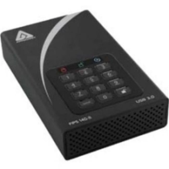 Apricorn  4 TB Aegis Padlock Deletion Tracking Secure USB 3.0 AES Hardware Encrypted Fips