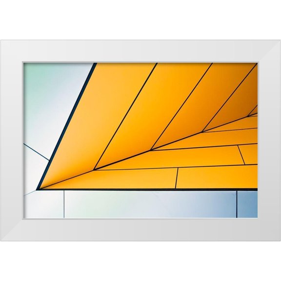 Wride, Linda 14x11 White Modern Wood Framed Museum Art Print Titled - Yellow Dart