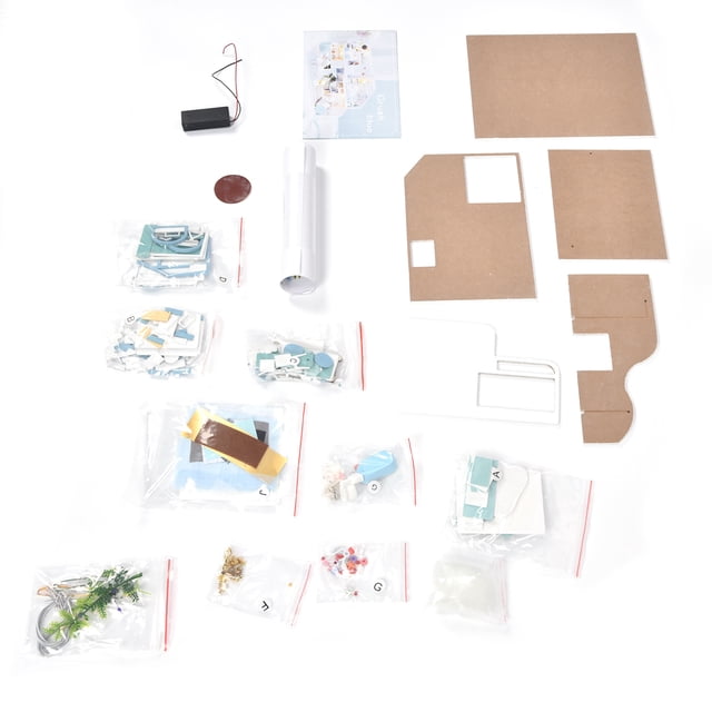 Edificio Kit de Edificio de Casa en Miniatura Diy