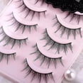thumbnail image 2 of pares de pestañas postizas de extensión, ideales para maquillaje, cosplay, fiestas de máscaras y más., 2 of 2