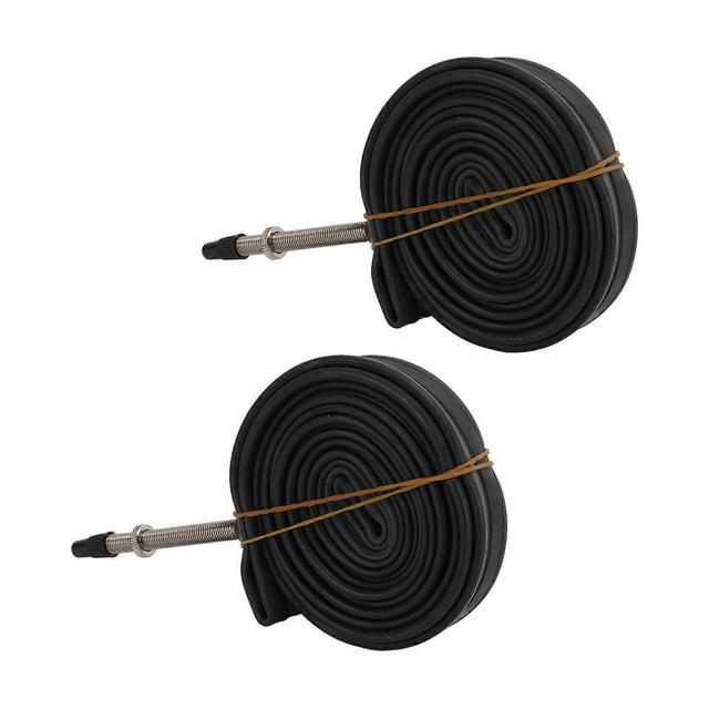 2 Pack 700 x 23 C Butyl Rubber Bicycle Inner Tubes, French Valve for Road Bike and Mountain Bike, 60mm French Valve