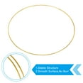 thumbnail image 3 of Uxcell 12 Inch Dream Catcher Rings, 4 Pcs Metal Macrame Wreath Floral Round Ring Hoop, Gold, 3 of 6