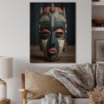 thumbnail image 2 of Designart "Tribal Baule African Mask II" African Tribal Print on Natural Pine Wood, 2 of 5