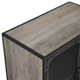thumbnail image 5 of 30 inch Industrial Grey Wash Accent Cabinet with Mesh, 5 of 5