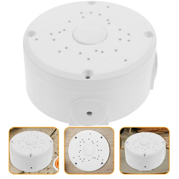 Masteelf Outdoor Extension Cord Safety Cover White PP Material for Storage Fits 2Pcs