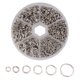 thumbnail image 3 of EeaseMX 1 juego de accesorios de joyería para hacer tú mismo, hebilla colgante hecha a mano, anillo colgante de hierro plateado, 3 of 7