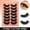 D, variant on Premium Faux Mink Eyelashes 14 Pairs Set Natural Full Volume Strip Lashes For Daily Wear