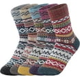 thumbnail image 1 of Plush Slipper Socks Women Colorful Warm Crew Socks, 1 of 5