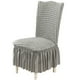 thumbnail image 1 of Fiudx Funda para Silla de Comedor a Cuadros, Tejido Elástico, Diseño Moderno y Elegante, Fácil de Instalar para Bodas, Uso Doméstico Versátil, Lavable a Máquina, Se Adapta a Respaldos de 45 a 60 Cm., 1 of 1
