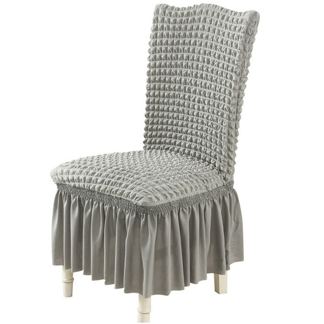 SSZMDLB Plaid Stretch Dining Chair Covers, Elastic Slipcovers for Wedding, Chair Cover with Skirt for Party, Stretchable Seat Cover for Home, Dining Room Chair Protector, Decorative Chair Cover