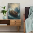 thumbnail image 5 of Qisvanset Sea Of Galilee Ship Bible Scene Canvas Wall Art 15.75x11.81 Inches, 5 of 8