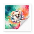 thumbnail image 2 of Funny Watercolor Adorable Chihuahua Peeking Through Torn Paper Effect Vinyl Sticker Dog Lover Gifts Idea Waterproof Decal Art Decor - 00026, 2 of 5