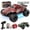 Red, variant on Xuanlur 1:18 Dinosaur RC Car for Boys & Adults, Max 25 MPH Off-Road Truck w/2.4 GHz High Speed Remote Control,4WD, All Terrain Truggy for Snow, Sand & Mud, Green
