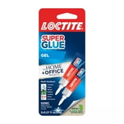 Loctite Super Glue Gel Tube, 1 Pack of 2 Tubes, Clear 0.07 oz Tubes