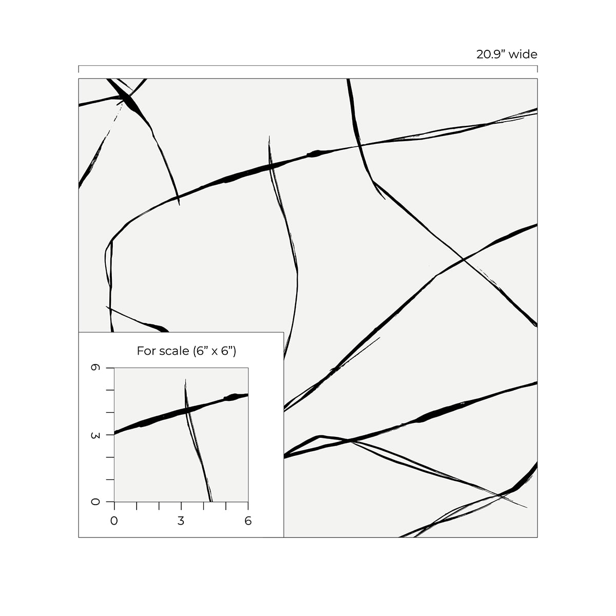 NextWall Ebony & Eggshell Inkwork Abstract Peel and Stick Wallpaper