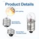 thumbnail image 3 of Uxcell 18 Pcs E10 Miniature Screw Base Light Bulbs, 24V 0.06A Mini Light Bulbs Flashlight Replacement Lamp 1.44W with Box for Home DIY Circuit Electrical Experiment, Warm Yellow Light, 3 of 7