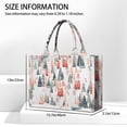 thumbnail image 3 of Large Capacity Tote Bag,Christmas Tree and House Pattern Handbag Fashion Luxury Tote Bag,15.7"x13"x 5.1" Inches,Laptop Compatible, 3 of 6
