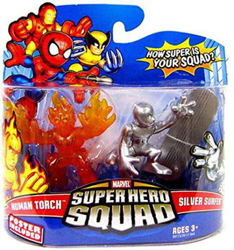 Playskool Marvel Super Hero Squad Spiderman Web Jump Silver