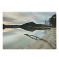 thumbnail image 1 of Driftwood Cutting Board, Landscape of Lake Shoreline the Dead Tree Trunk in the Water Digital Print, Decorative Tempered Glass Cutting and Serving Board, Large Size, Sand Brown, by Ambesonne, 1 of 1