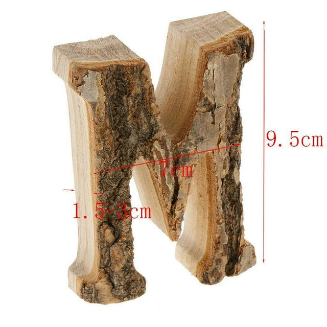 ziyahi Handcraved Wooden Letters Door Numbers Alphabet Letter Floating Adress Name M